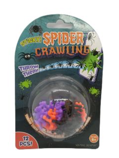 Obrázek z Lepiví pavouci 12 ks 3 cm 